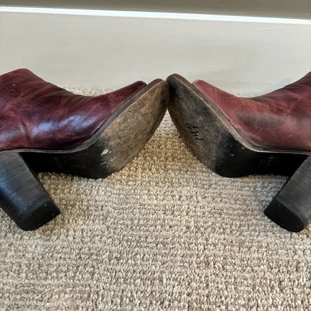 Bed|Stu Onset Bootie Womens Size 8.5 Burgundy - Picture 8 of 12